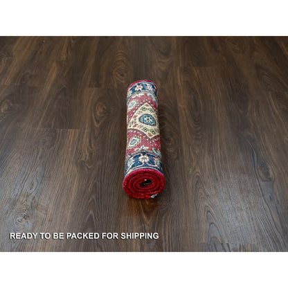 Heriz Wool Hand Knotted Rug Red Black 2.0X3.0 -O084980