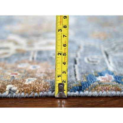 Heriz Wool Hand Knotted Rug Grey Green 2.0X3.0 -O084991