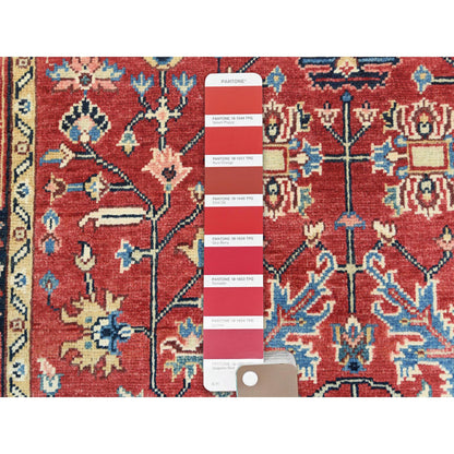 Heriz Wool Hand Knotted Rug Red Midnight Blue 3.10X6.0 -O085008
