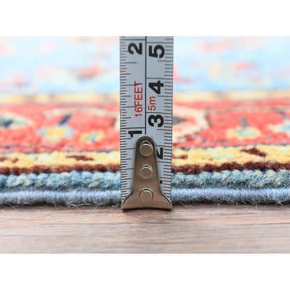 Heriz Wool Hand Knotted Rug Blue Red 2.1X2.10 -O085011