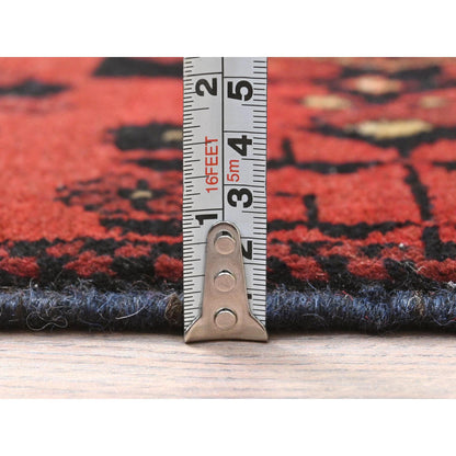 Tribal & Geometric Wool Hand Knotted Rug Red Red 1.8X3.4 -O085181