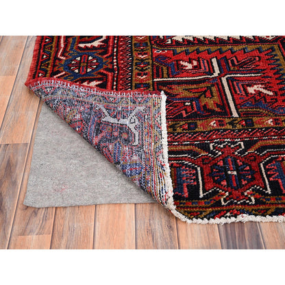Heriz Wool Hand Knotted Rug Red Red 7.8X11.0 -O085356