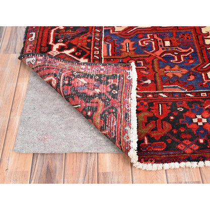 Heriz Wool Hand Knotted Rug Red Blue 9.4X12.5 -O085371