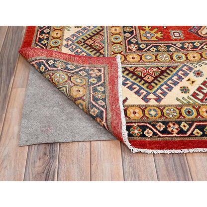 Kazak Wool Hand Knotted Rug Red Beige 10.0X14.0 -O085410