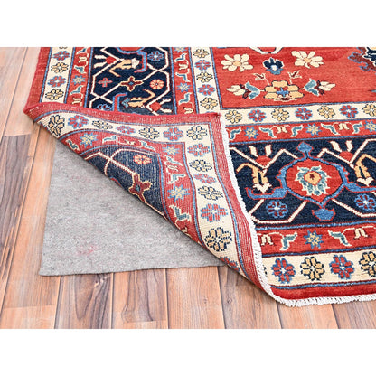 Heriz Wool Hand Knotted Rug Red Blue 9.9X13.0 -O085440