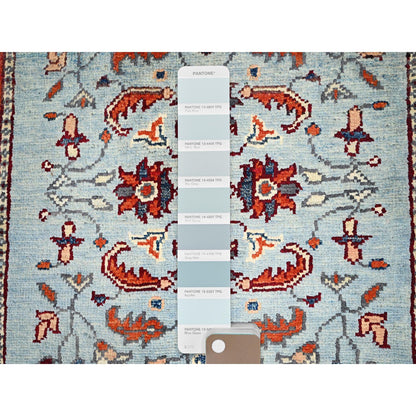 Heriz Wool Hand Knotted Rug Blue Red 2.2X2.9 -O085462