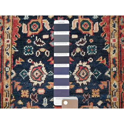 Heriz Wool Hand Knotted Rug Blue Red 2.0X2.10 -O085468