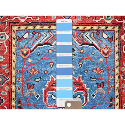 Heriz Wool Hand Knotted Rug Blue Red 2.0X2.10 -O085475