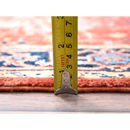 Heriz Wool Hand Knotted Rug Red Blue 3.0X5.0 -O085512