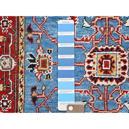 Heriz Wool Hand Knotted Rug Blue Red 2.8X5.0 -O085515