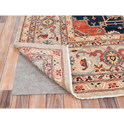 Heriz Wool Hand Knotted Rug Ivory Ivory 8.10X12.0 -O085606