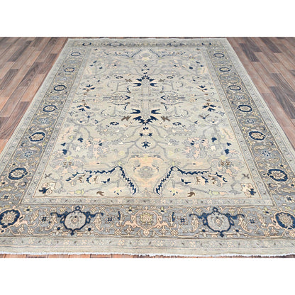 Heriz Wool Hand Knotted Rug Grey Grey 6.2X8.10 -O085612
