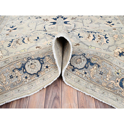 Heriz Wool Hand Knotted Rug Grey Grey 6.2X8.10 -O085612