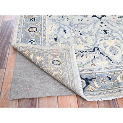 Heriz Wool Hand Knotted Rug Blue Blue 4.3X6.1 -O085638