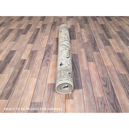 Heriz Wool Hand Knotted Rug Blue Blue 4.3X6.1 -O085638