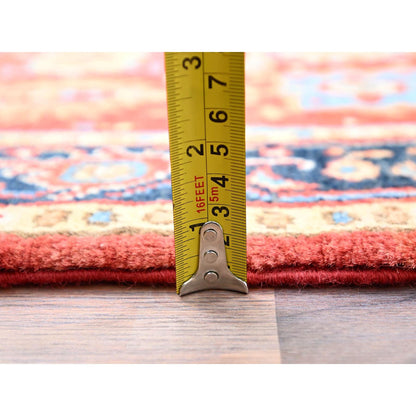 Heriz Wool Hand Knotted Rug Red Blue 3.0X4.10 -O085644