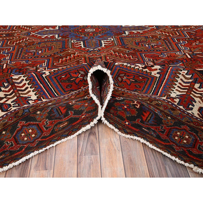 Heriz Wool Hand Knotted Rug Red Red 10.0X12.5 -O085673