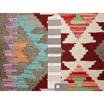 Flat Weave Wool Hand Woven Rug Grey No Border 2.0X3.0 -O085738