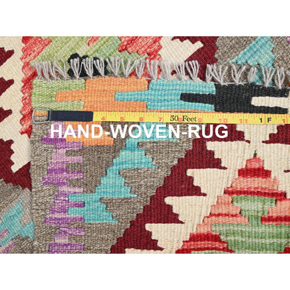 Flat Weave Wool Hand Woven Rug Grey No Border 2.0X3.0 -O085738