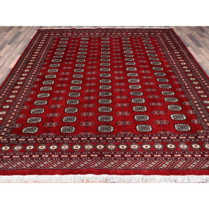 Tribal & Geometric Wool Hand Knotted Rug Red Red 8.4X10.0 -O085820