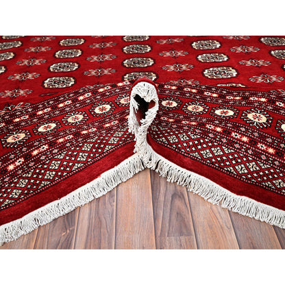 Tribal & Geometric Wool Hand Knotted Rug Red Red 8.4X10.0 -O085820