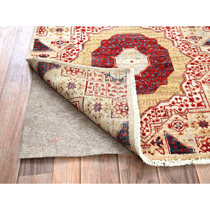 Mamluk Wool Hand Knotted Rug Ivory Ivory 2.3X24.8 -O085843