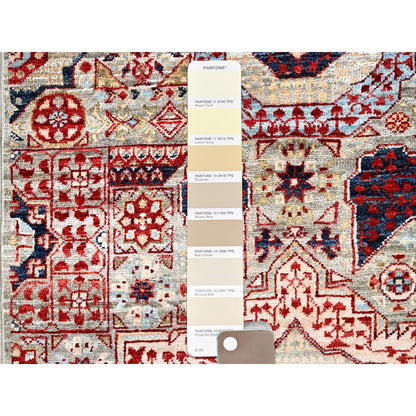 Mamluk Wool Hand Knotted Rug Ivory No Border 2.4X24.8 -O085846