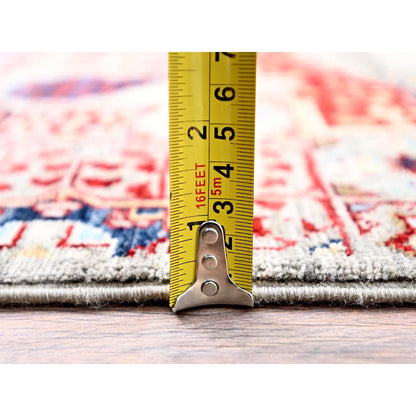 Mamluk Wool Hand Knotted Rug Ivory No Border 2.4X24.8 -O085846