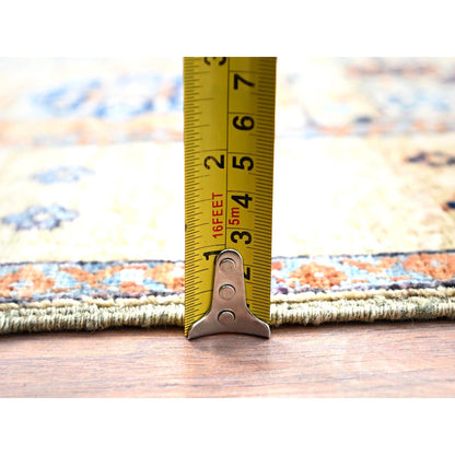 Mamluk Wool Hand Knotted Rug Ivory Ivory 3.10X6.0 -O085859