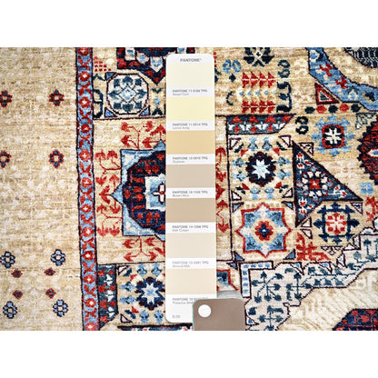 Mamluk Wool Hand Knotted Rug Ivory Ivory 4.9X7.1 -O085860