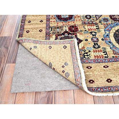 Mamluk Wool Hand Knotted Rug Ivory Ivory 5.0X7.0 -O085861