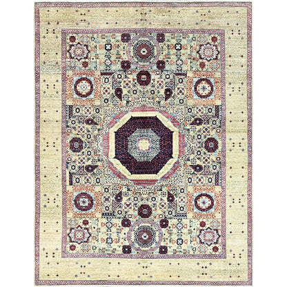 Mamluk Wool Hand Knotted Rug Green Green 8.0X10.2 -O085867