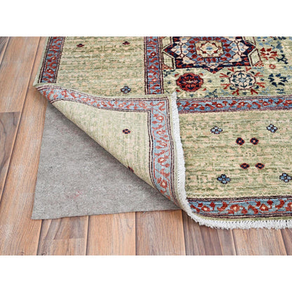 Mamluk Wool Hand Knotted Rug Green Green 8.0X10.2 -O085867