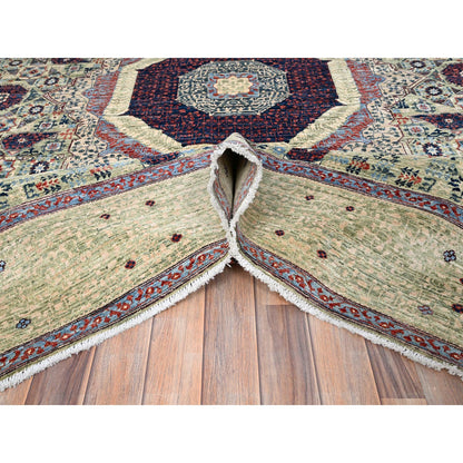 Mamluk Wool Hand Knotted Rug Green Green 8.0X10.2 -O085867