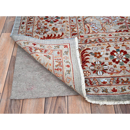 Fine Oriental Wool Hand Knotted Rug Grey Ivory 9.0X12.0 -O085870