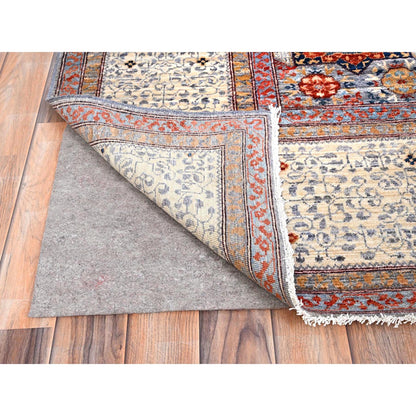 Mamluk Wool Hand Knotted Rug Red Ivory 8.10X12.0 -O085871