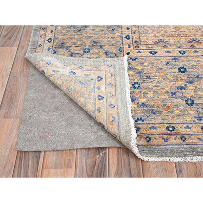 Mamluk Wool Hand Knotted Rug Brown Almond Brown 9.10X13.10 -O085873