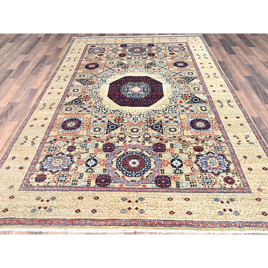 Mamluk Wool Hand Knotted Rug Yellow Yellow 5.10X8.10 -O085879