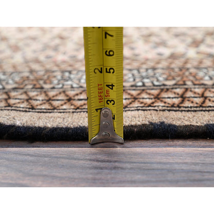 Overdyed & Vintage Wool Hand Knotted Rug Orange Brown 4.5X6.3 -O086050