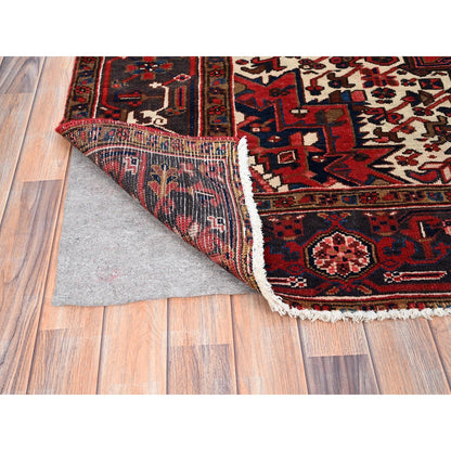 Traditional Wool Hand Knotted Rug Red 6.9X9.6  -O086154