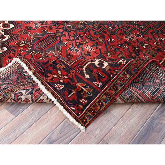 Traditional Wool Hand Knotted Rug Red 6.9X9.6  -O086154
