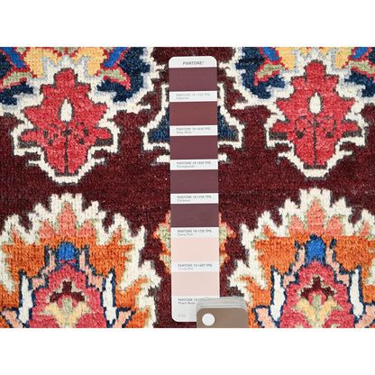 Kazak Wool Hand Knotted Rug Brown Ivory 2.0X2.11 -O086225