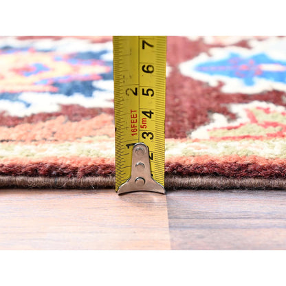 Kazak Wool Hand Knotted Rug Brown Ivory 2.0X2.11 -O086225