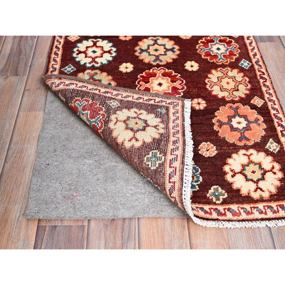 Kazak Wool Hand Knotted Rug Brown Ivory 2.0X2.10 -O086241