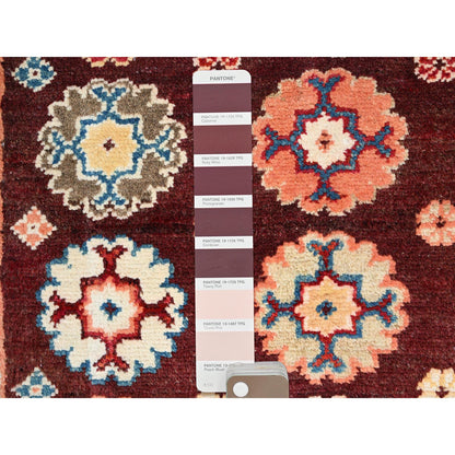 Kazak Wool Hand Knotted Rug Brown Ivory 2.0X2.10 -O086241