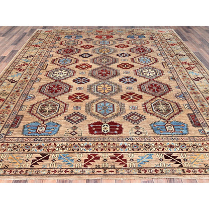 Kazak Wool Hand Knotted Rug Brown Brown 8.6X9.10 -O086272