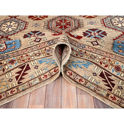 Kazak Wool Hand Knotted Rug Brown Brown 8.6X9.10 -O086272