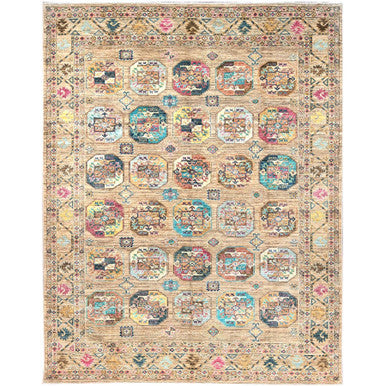 Kazak Wool Hand Knotted Rug Brown Brown 7.11X10.0 -O086274