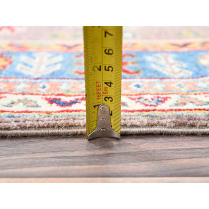 Kazak Wool Hand Knotted Rug Grey Blue 2.6X9.2 -O086290