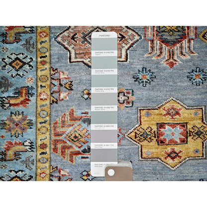 Kazak Wool Hand Knotted Rug Grey Gray 3.0X5.0 -O086308